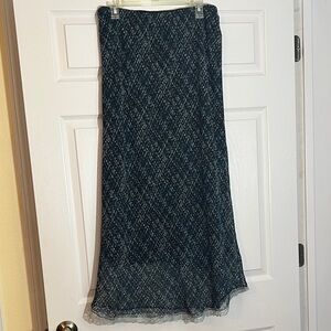 Elegant Black Patterned Women's Skirt